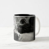 Kitty Cat Foto Tweekleurige Koffiemok (Voorkant rechts)