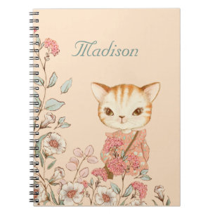 Kitty Cat Girly Cute Name Persoonlijk Notitieboek