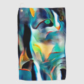 Kitty Cat Golfhanddoek (Voorkant)