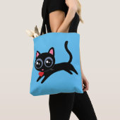 Kitty Cat Heart Thief Cute Gift voor meisje Tote Bag (Dichtbij)