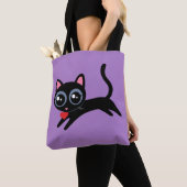 Kitty Cat Heart Thief Cute Gift voor meisje Tote Bag (Dichtbij)