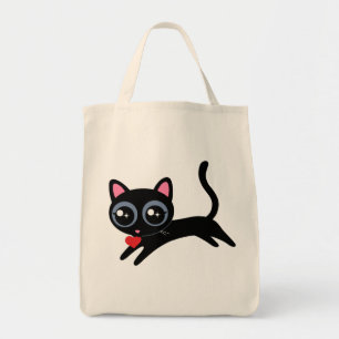 Kitty Cat Heart Thief Cute Gift voor meisje Tote Bag