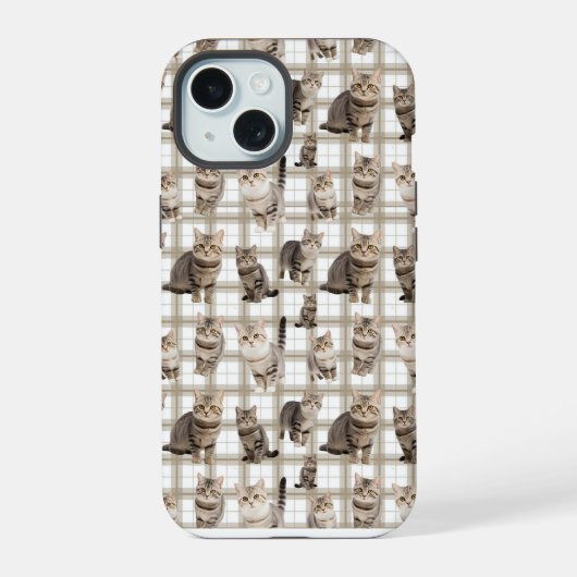 Kitty Cat iPhone 15 Hoesje (Achterkant)