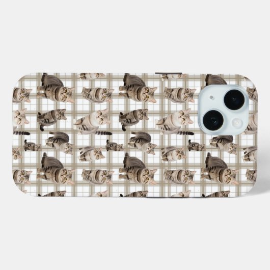 Kitty Cat iPhone 15 Telefoonhoesje Case-Mate iPhone Case (Achterkant (horizontaal))