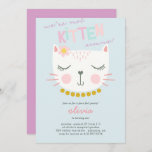 Kitty Cat Kids Birthday Uitnodiging<br><div class="desc">Uw verjaardag gebeurt slechts eens per jaar, zodat vieren wij in stijl. Leeftijd maakt niet uit bij Blush Paper Co.: u kunt de tekst aanpassen op elk van onze unieke partijuitnodigingen om elke gewenste leeftijd op te nemen, of het verjaardagsmeisje nu twee of tweeëndertig wordt! Onze kleurrijke uitnodigingen zijn gestrooid...</div>