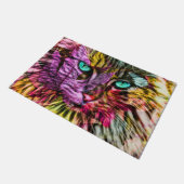 Kitty Cat Kitten Artsy Design Deurmat (Schuin)
