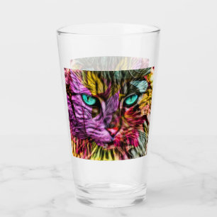 Kitty Cat Kitten Artsy Design Glas