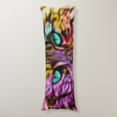 Kitty Cat Kitten Artsy Design Lichaamskussen (Voorkant Verticaal)