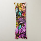 Kitty Cat Kitten Artsy Design Lichaamskussen (Achterkant (Verticaal))