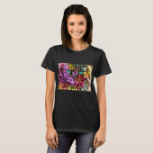 Kitty Cat Kitten Artsy Design T-shirt (Voorkant volledig)