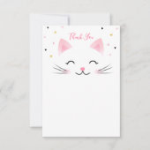Kitty Cat Kitten Birthday blanco Kaart (Voorkant)