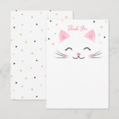 Kitty Cat Kitten Birthday blanco Kaart (Voorkant / Achterkant)