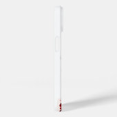 KITTY CAT, KITTEN MET RODE ROSES GEM MONOGRAM, wit Case-Mate iPhone Case (Achterkant / Rechts)