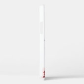 KITTY CAT, KITTEN MET RODE ROSES GEM MONOGRAM, wit Case-Mate iPhone Case (Achterkant / Rechts)