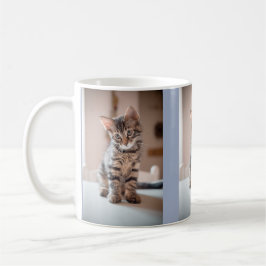 Kitty Cat Liefhebber 3 Aangepaste Foto's Koffiemok