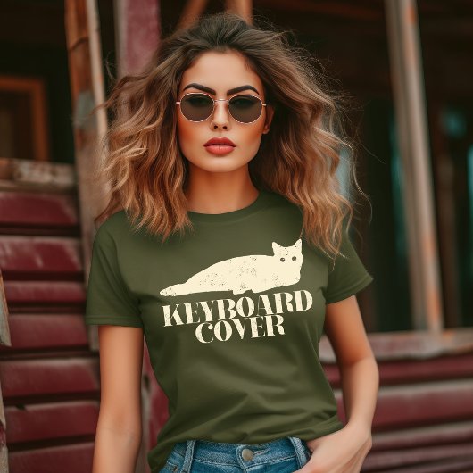 Kitty Cat maakt als een keyboard Hoesje T-shirt