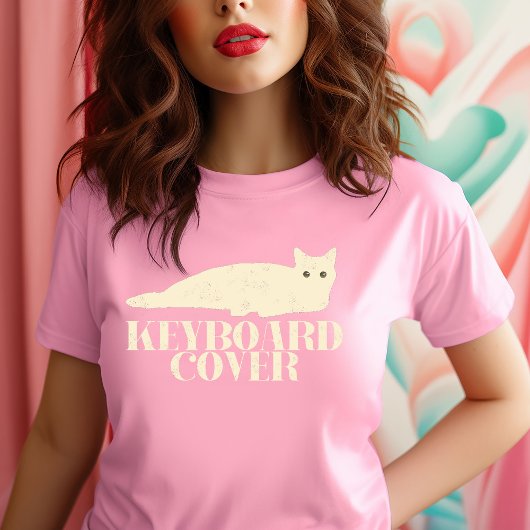 Kitty Cat maakt als een keyboard Hoesje T-shirt