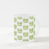 Kitty Cat Matcha Macaron Matglas Koffiemok (Voorkant rechts)