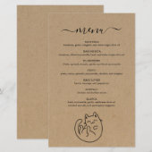 Kitty Cat Menu (Voorkant / Achterkant)