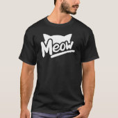 Kitty Cat Meow met Schattigee Kitten Ears T-shirt (Voorkant)