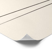 Kitty Cat minimalistische lijnkunst Poster (Hoek)