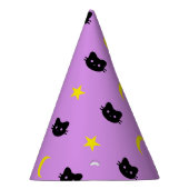 kitty Cat Moon and Stars Party Pet Feesthoedjes (Rechts)