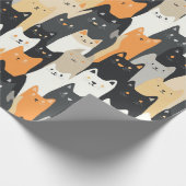 Kitty Cat-mouflage Cat Camo Wrapping Paper Cadeaupapier (Hoek)