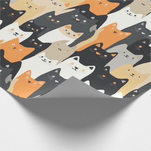Kitty Cat-mouflage Cat Camo Wrapping Paper Cadeaupapier (Hoek)