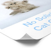 Kitty Cat No Solicitors Sign Poster (Hoek)