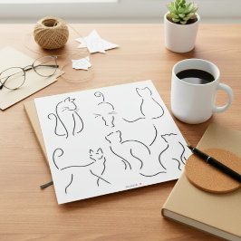 Kitty Cat Outline Stickers