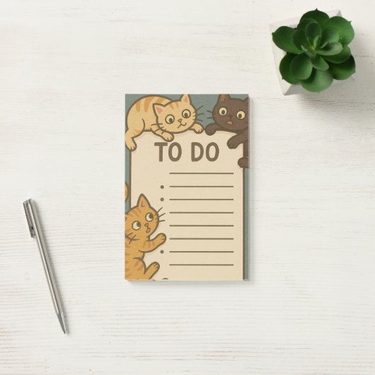 Kitty Cat Pad To Do List Post-it® Notes (Kantoor)