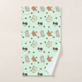 Kitty Cat Pattern Bad Handdoek (Handdoek)