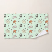 Kitty Cat Pattern Bad Handdoek (Handdoek)