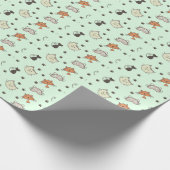 Kitty Cat Pattern Cadeaupapier (Hoek)