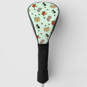 Kitty Cat Pattern Golfheadcover (Voorkant)