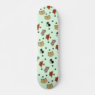 Kitty Cat Pattern Persoonlijk Skateboard