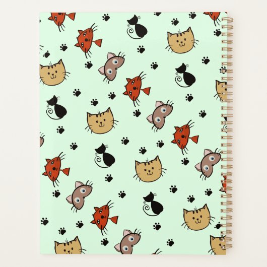 Kitty Cat Pattern Planner (Achterkant)