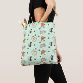 Kitty Cat Pattern Tote Bag (Dichtbij)