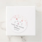 Kitty Cat Pink Breng me naar huis Bedankjes Labels (In situ)