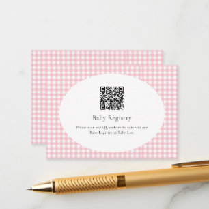 Kitty Cat Pink Spint-fect Baby Girl Baby shower Informatiekaartje