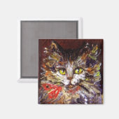 KITTY CAT-PORTRAIT MAGNEET (Voorkant / Achterkant)
