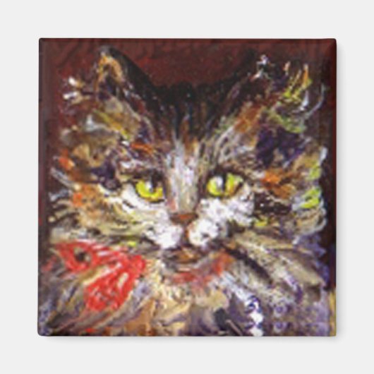 KITTY CAT-PORTRAIT MAGNEET (Voorkant)