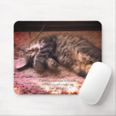 Kitty Cat Psalm 4:8 Muismat (Met muis)