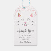 Kitty Cat Purrfect Birthday Dank je wel Cadeaulabel (Voorkant)