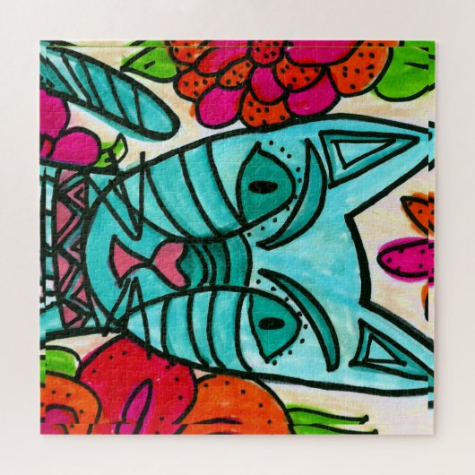 Kitty Cat Puzzel (Horizontaal)