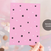 Kitty Cat Retro Verjaardag uitnodiging