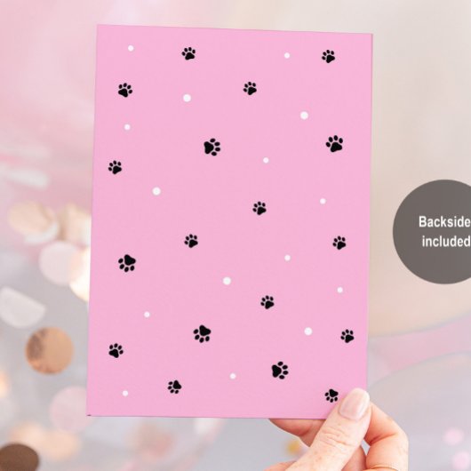 Kitty Cat Retro Verjaardag uitnodiging