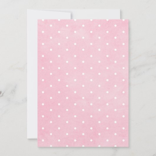 Kitty Cat Roze Schattige Dank u kaart (Achterkant)