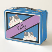 Kitty Cat School Buddy gepersonaliseerd (Achterkant)