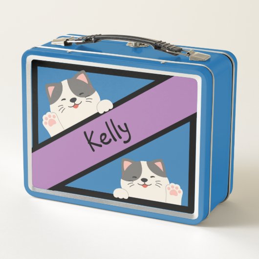 Kitty Cat School Buddy gepersonaliseerd (Achterkant)